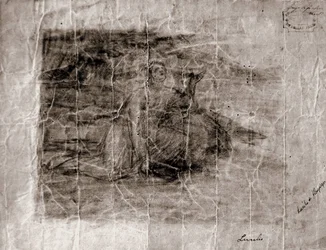 Anchieta schreibt das Gedicht an die Jungfrau (Studie)